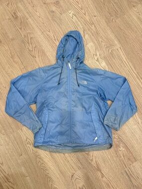 The North Face Blue Hooded Lightweight Rain Jacket